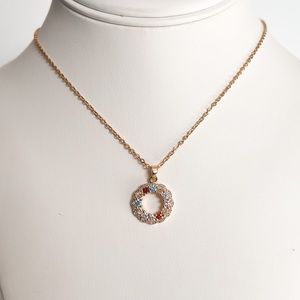 18K Gold Plated — Multi color necklace